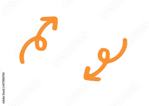 シンプルな矢印のループ