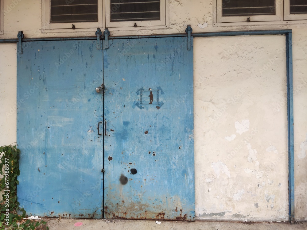 The door of an old building