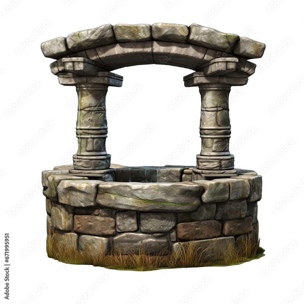 Fototapeta premium ancient stone well