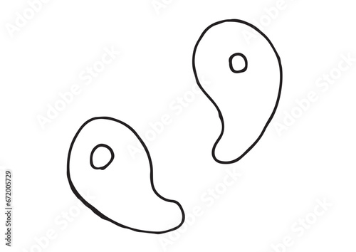 勾玉のイラスト
