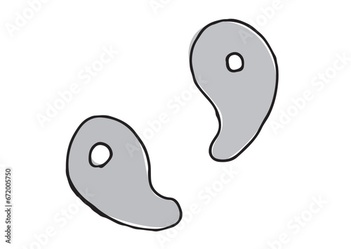 勾玉のイラスト