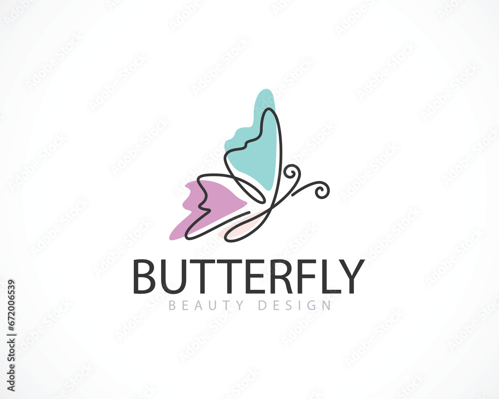 butterfly logo vector outline icon illustration design creative beauty nature butterfly logo vector outline icon illustration design creative beauty nature