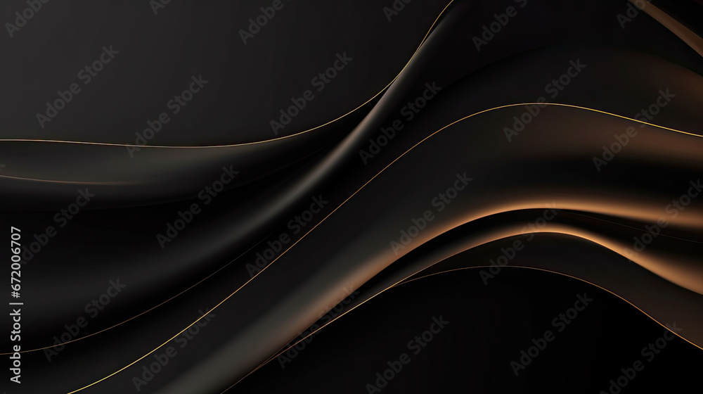 Luxury black color background. Elegant wallpaper in 3d style with gold ...