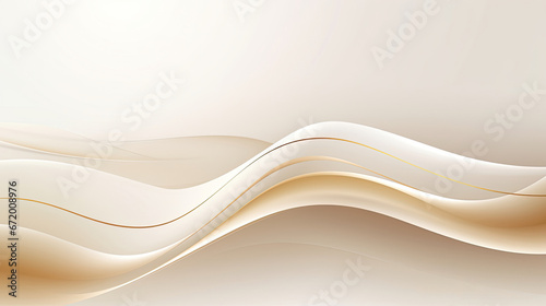 Luxury modern abstract scene. golden lines sparkle with free space for paste promotional text. cream color shade background about sweet and elegant feeling. illustration for design.