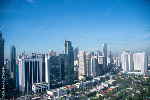 Skyline of Makati area in Manila