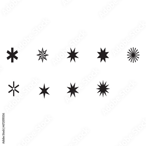 Stars, Night Thin Line Icon Vector Illustration Logo Template.  © MD FOYSAL