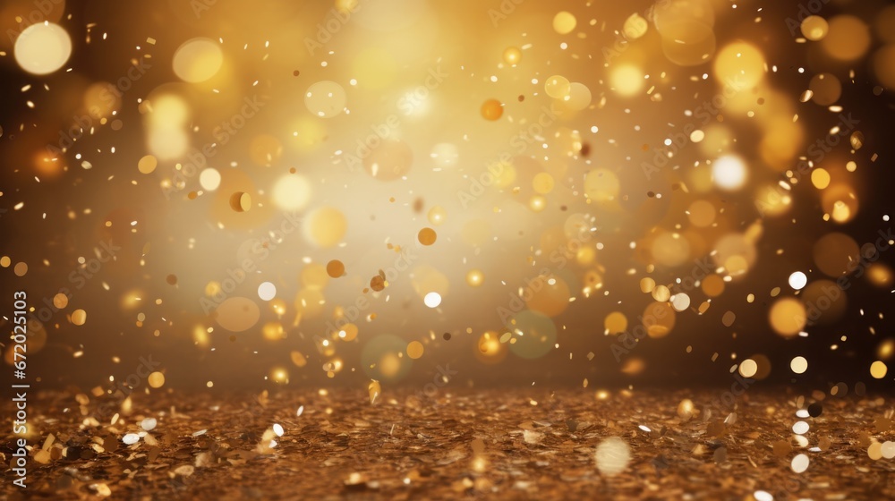 Golden confetti background Golden confetti background