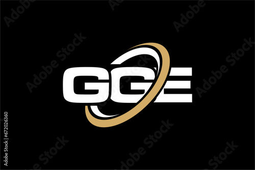 GGE creative letter logo design vector icon illustration photo