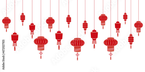 Illustration chinese new year decoration vector photo