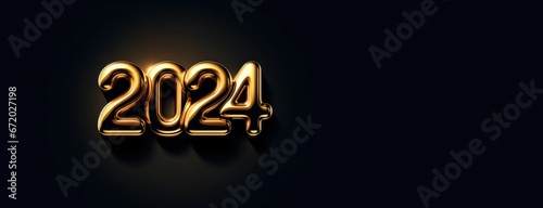 2024 golden , new year
