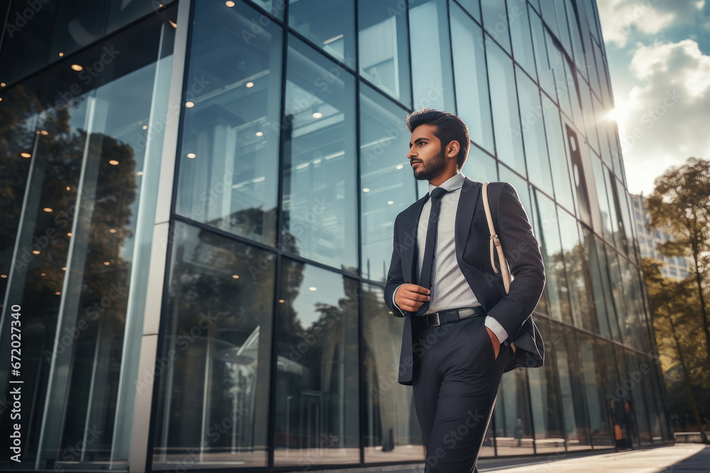 Young and successful indian businessman