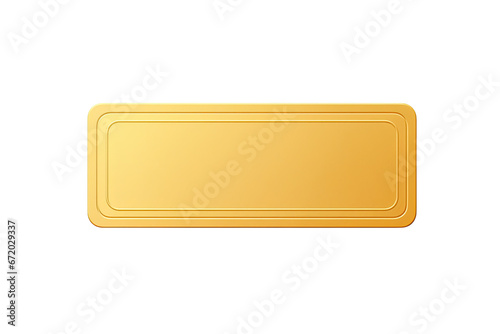 Free Download top view of golden ticket on isolated transparent background - GFXLoad