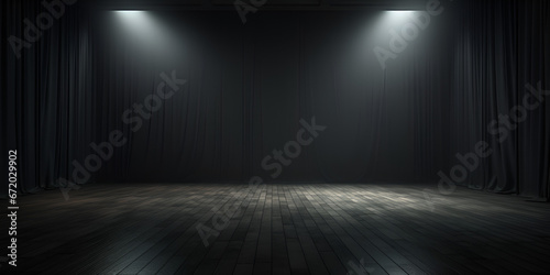 spotlight on stage with spotlight Stage Spotlight Illumination  photo