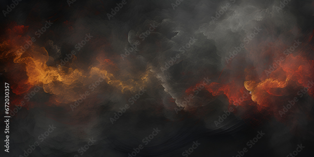 Fiery Abstract Smoke Background   Vibrant Smoke and Fire Art