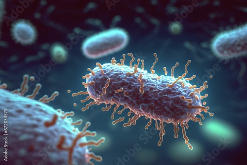 AI generated image of microscopic organisms