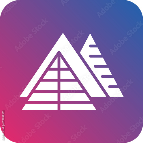 Vector Design Pyramid Icon Style