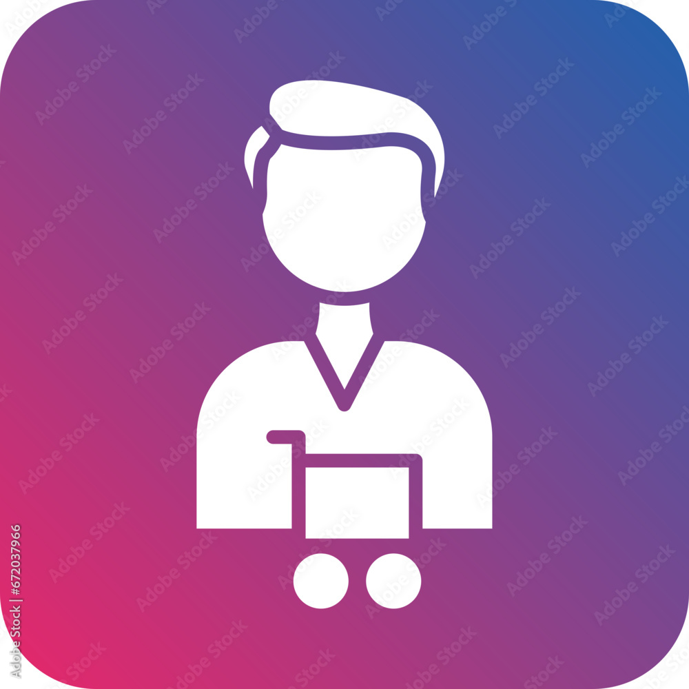 Vector Design Customer Male Icon Style Vector Design Customer Male Icon Style