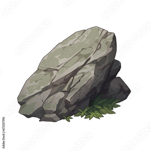 pile of stones. illustration cartoon