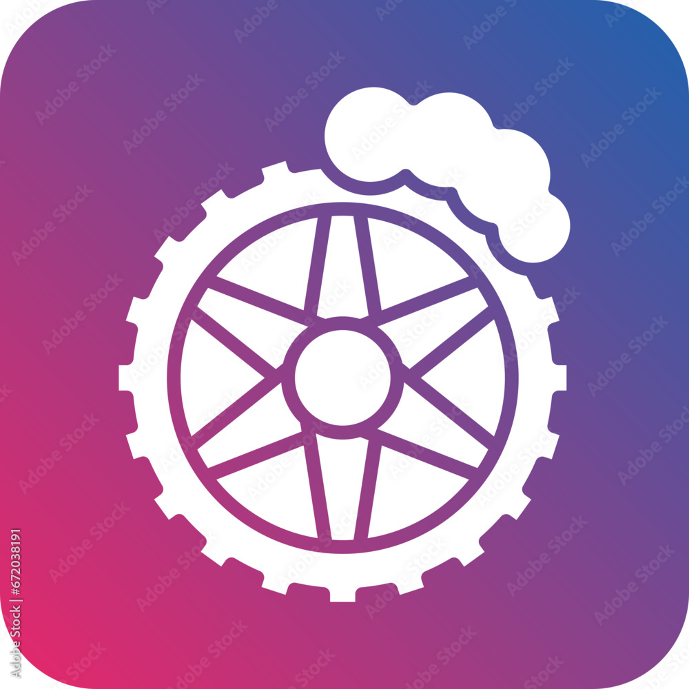 Vector Design Tire Cleaning Icon Style Vector Design Tire Cleaning Icon Style