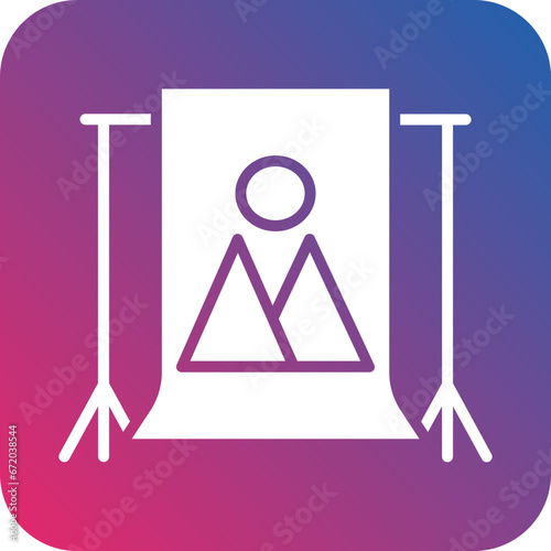 Vector Design Camera Backdrop Icon Style