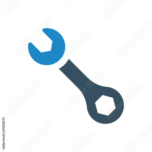 wrench icon vector illustration photo