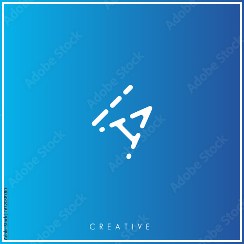 IA Premium Vector latter logo design Creative Logo. Vector Illustration logo. letters Logo. Creative Logo Minimal feminine monogram and logo. drawn wedding herb  elegant leaves.  modern design. 