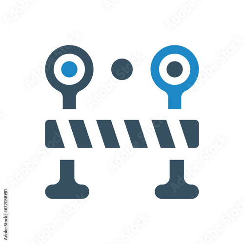 road sign icon vector illustration