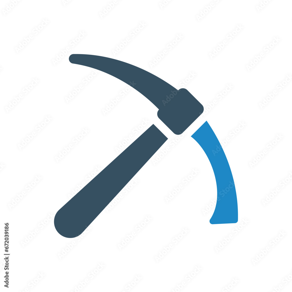 pickaxe icon vector illustration 