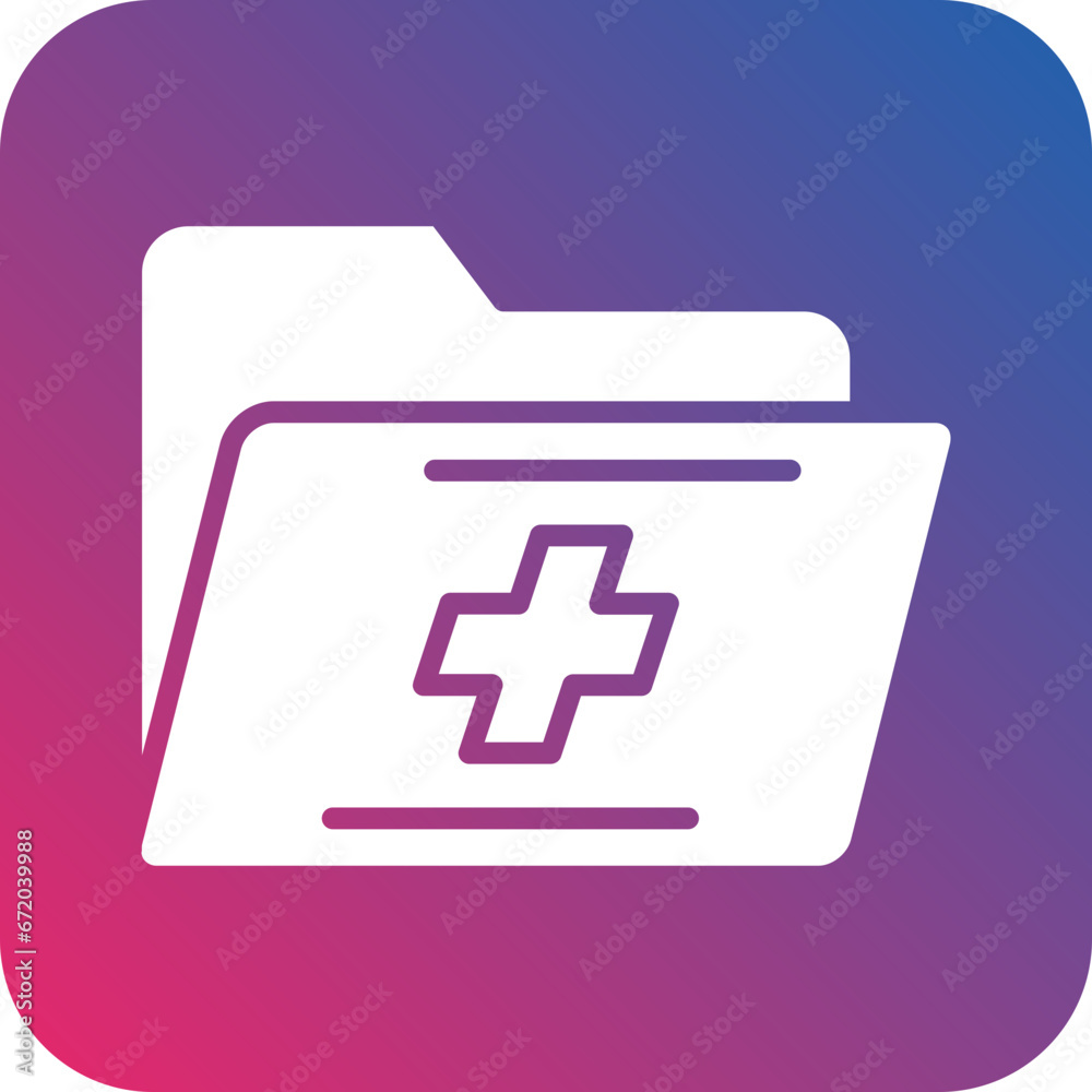 Vector Design Medical Folder Icon Style Vector Design Medical Folder Icon Style