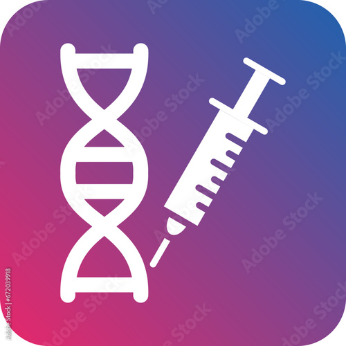 Vector Design Genetic Engineering Icon Style