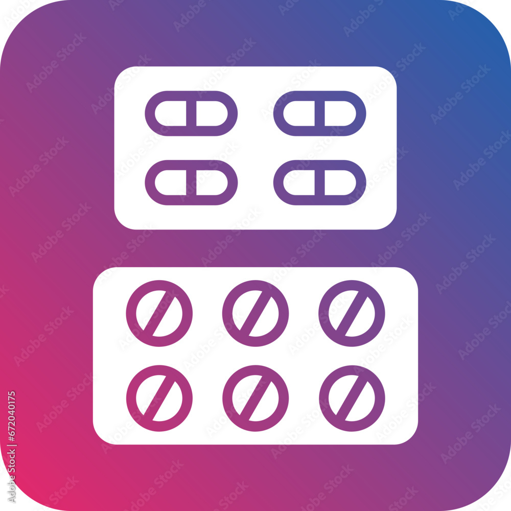 Vector Design Pills Packet Icon Style Vector Design Pills Packet Icon Style