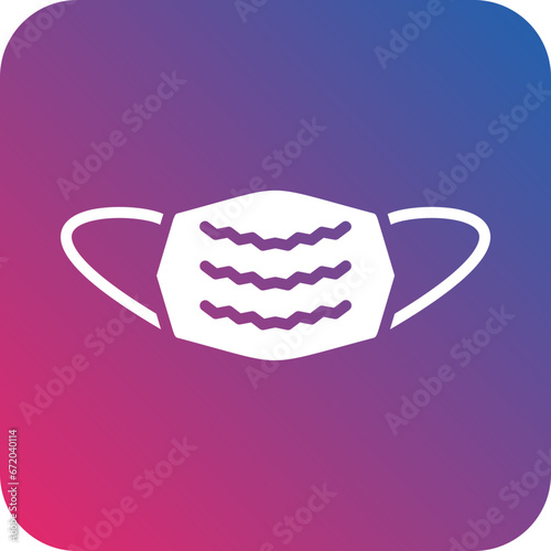 Vector Design Medical Mask Icon Style