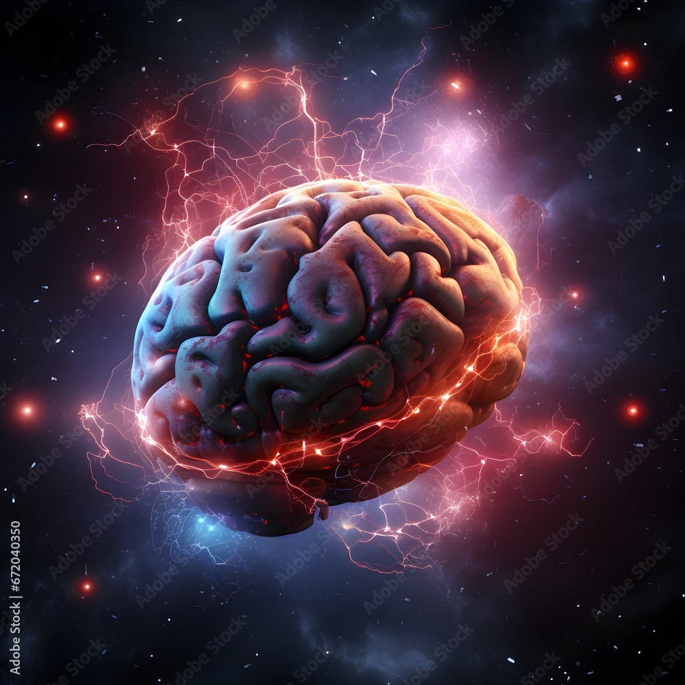Iconic Giant Brain in Space Iconic Giant Brain in Space