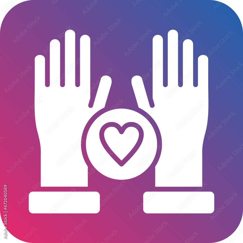 Fototapeta premium Vector Design Hands Up Icon Style