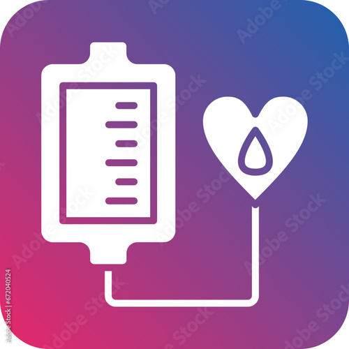 Vector Design Blood Transfusion Icon Style
