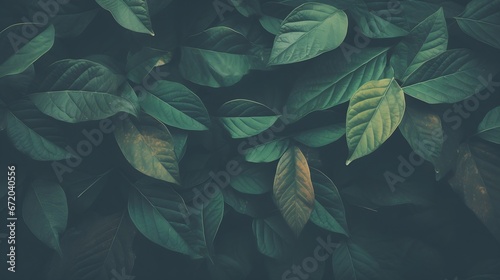 Leaves tree textures for abstract background,dark tone,art design,vintage,retro style,made with filter colored.selective focus. : Generative AI
