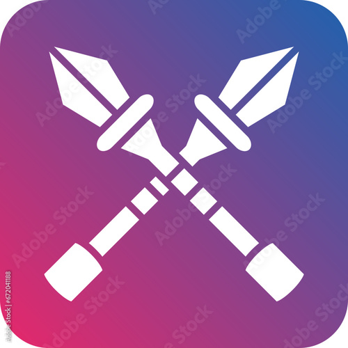 Vector Design Spear Icon Style