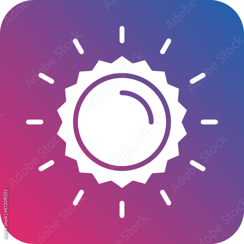 Vector Design Sun Icon Style