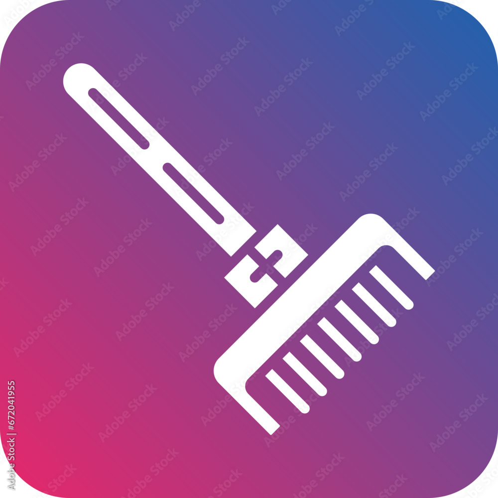 Vector Design Rake Icon Style Vector Design Rake Icon Style