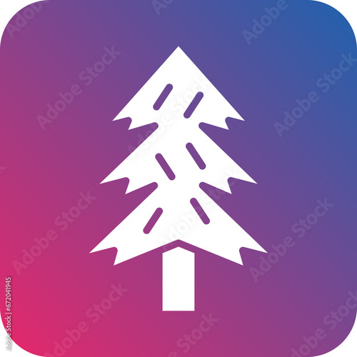 Vector Design Pine Tree Icon Style