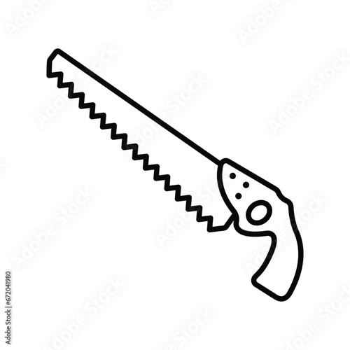 hand saw icon vector design template simple and clean