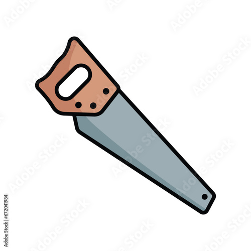 hand saw icon vector design template simple and clean