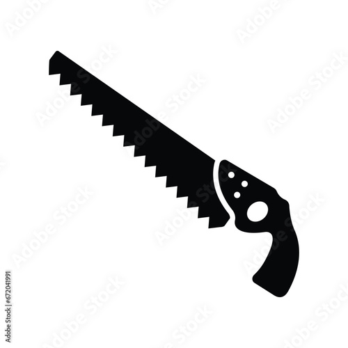 hand saw icon vector design template simple and clean