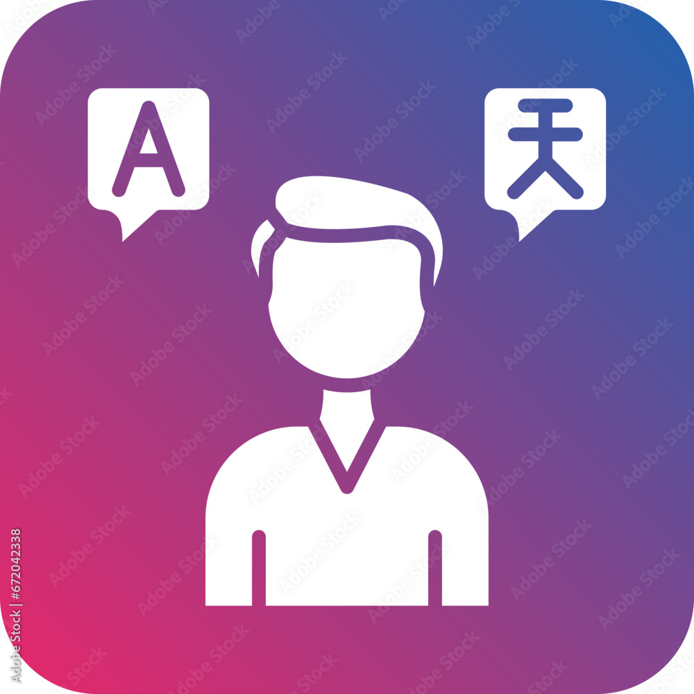 Vector Design Language Skills Icon Style Vector Design Language Skills Icon Style