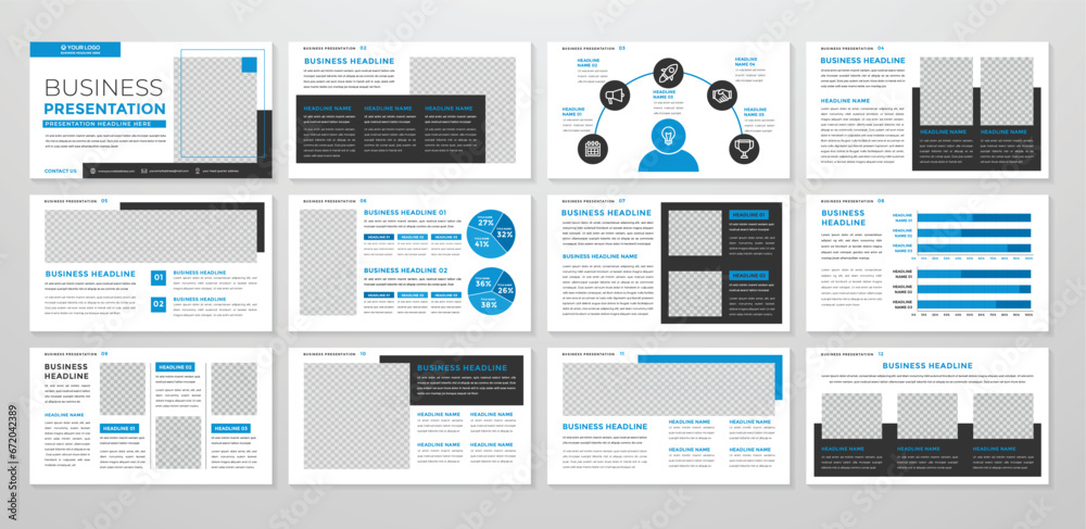 business presentation template editable vector design business presentation template editable vector design
