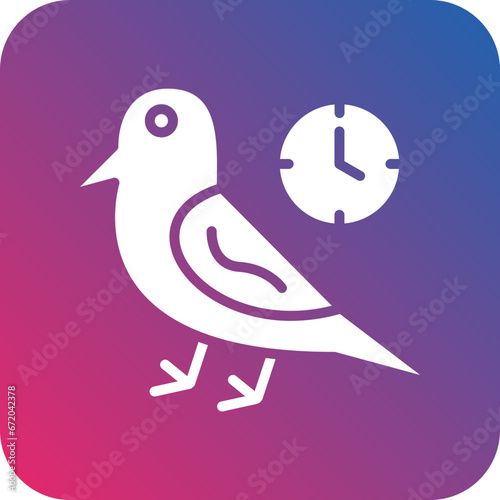 Vector Design Early Bird Icon Style