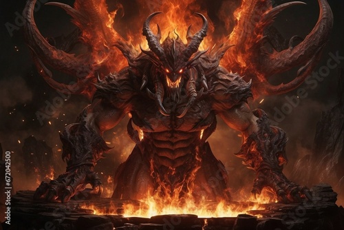 "Ifrit mythological creature" "Fiery Ifrit image"