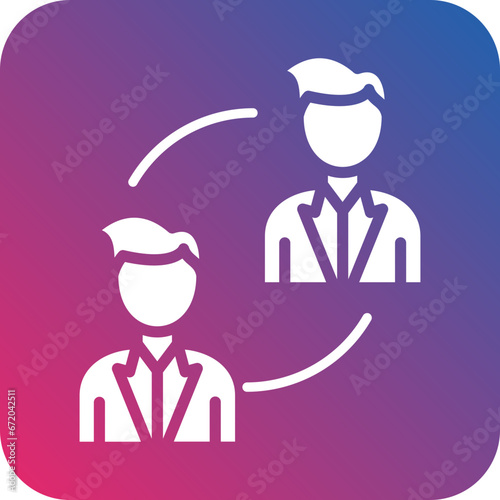 Vector Design P2P Lending Icon Style