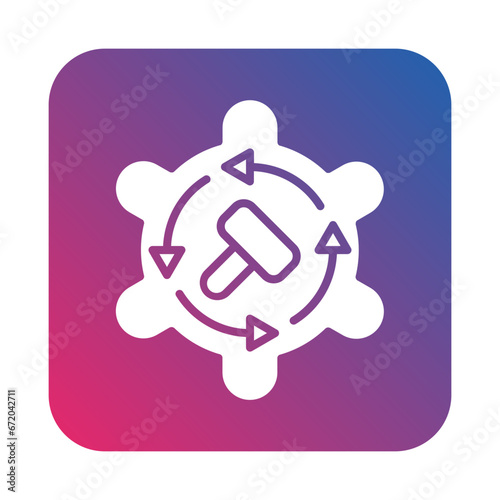 Vector Design Auction By Proxy Icon Style