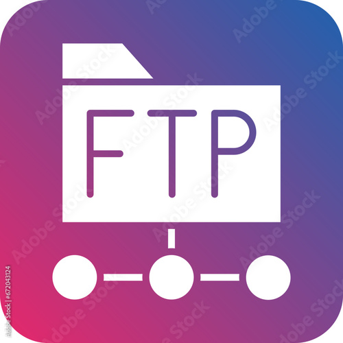Vector Design Ftp Protocol Icon Style